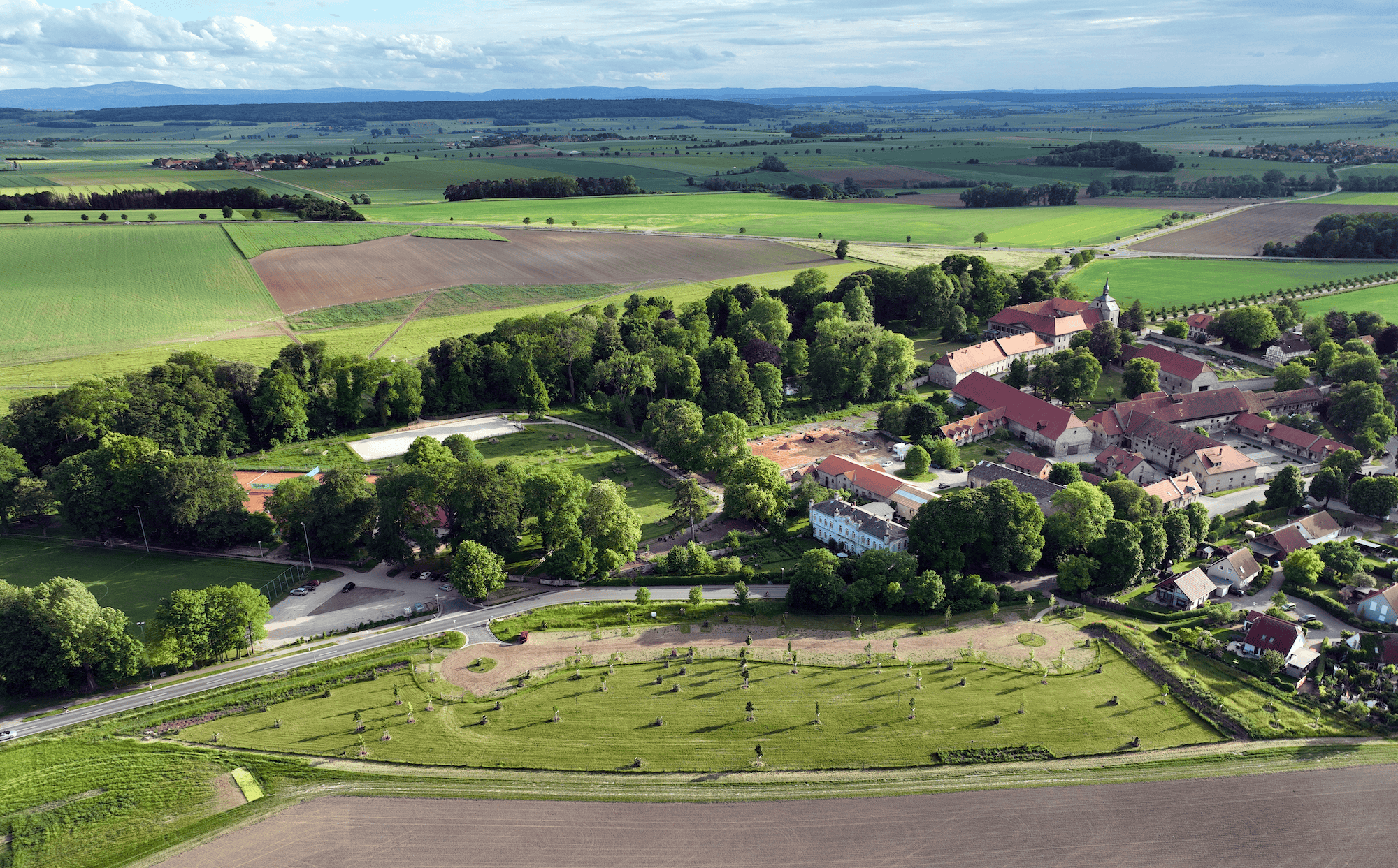 Rittergut Lucklum von oben